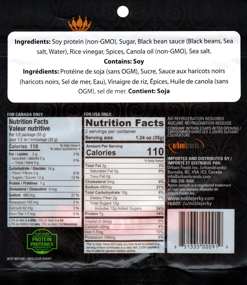 Noble Jerky - Vegan Jerky Variety Pack - 5 Flavors