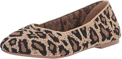 Skechers Women's Cleo - Claw-Some - Leopard Print Engineered Knit Skimmer
