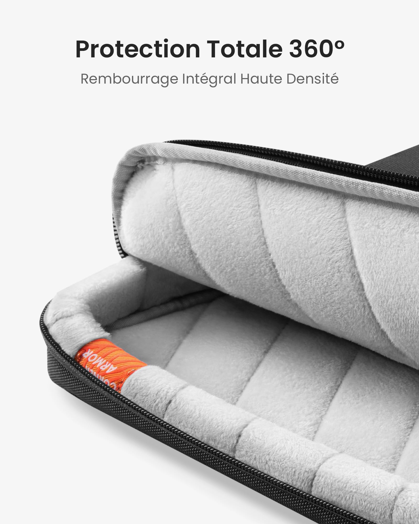 tomtoc 360° Sacoche Ordinateur Portable pour Nouveau 16 Pouces MacBook Pro M5 Pro/Max (2026) A3428 A3429, M4/M3, Sacoche Adapte ASUS Vivobook 15/16, Dell Inspiron 15, 15" Lenovo IdeaPad Flex