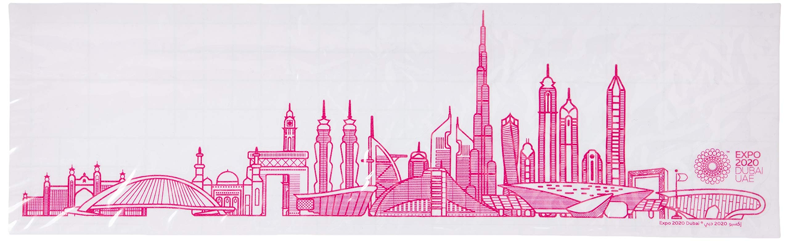Buy Expo 2020 Dubai Vinyl Decal Dubai Skyline Laptop Sticker, Purple
