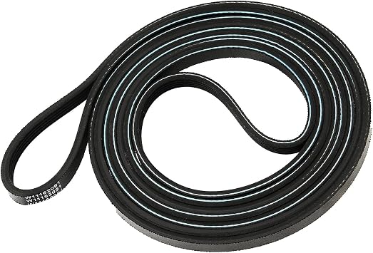 W11162091 Dryer Drum Drive Belt Replaces W10610886 AP6278146 4843354 PS12347906 - Compatible with Maytag Whirlpool Dryer Fits Model MEDB835DW0 MEDB835DW1 MEDB835DC3 MEDB855DW0 MEDB855DW1 MEDB855DC0