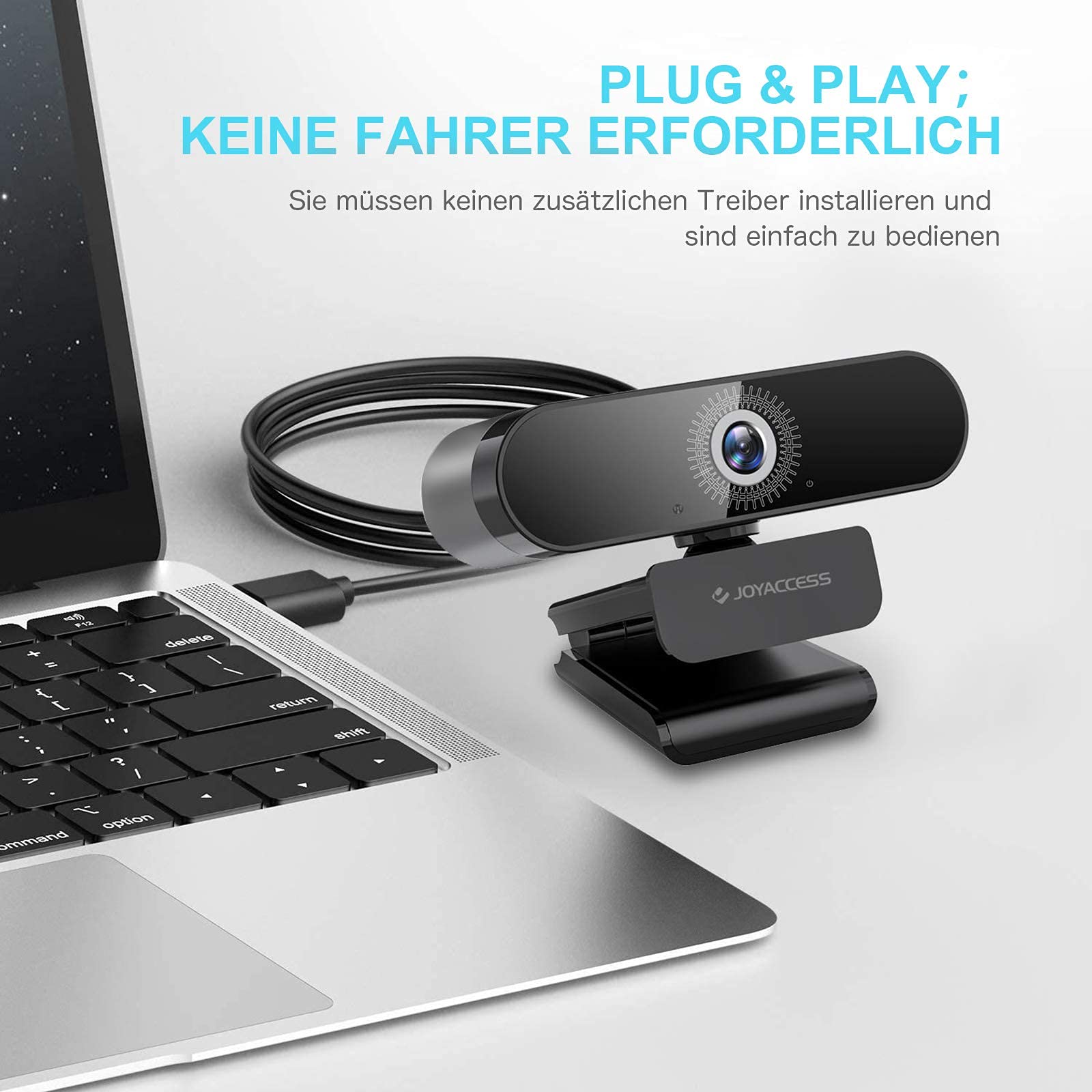 JOYACCESS Webcam Full HD 1080p Con Microfono E Grandangolo 120° – Perfetta Per Streaming E Videocall! - 3