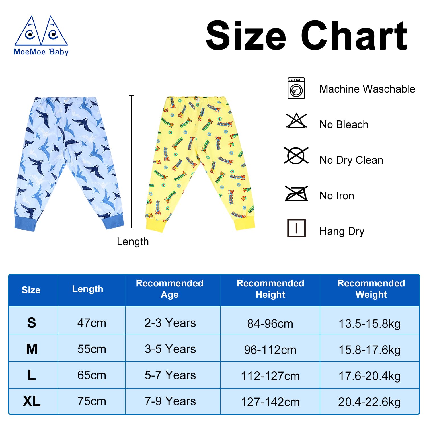 MOEMOE BABY Jupe de Couche, Culotte Apprentissage Propreté Garçon, Pantalon d'Apprentissage Nuit, Imperméable, Lot de 2, XL, 7-9 Ans, Jaune