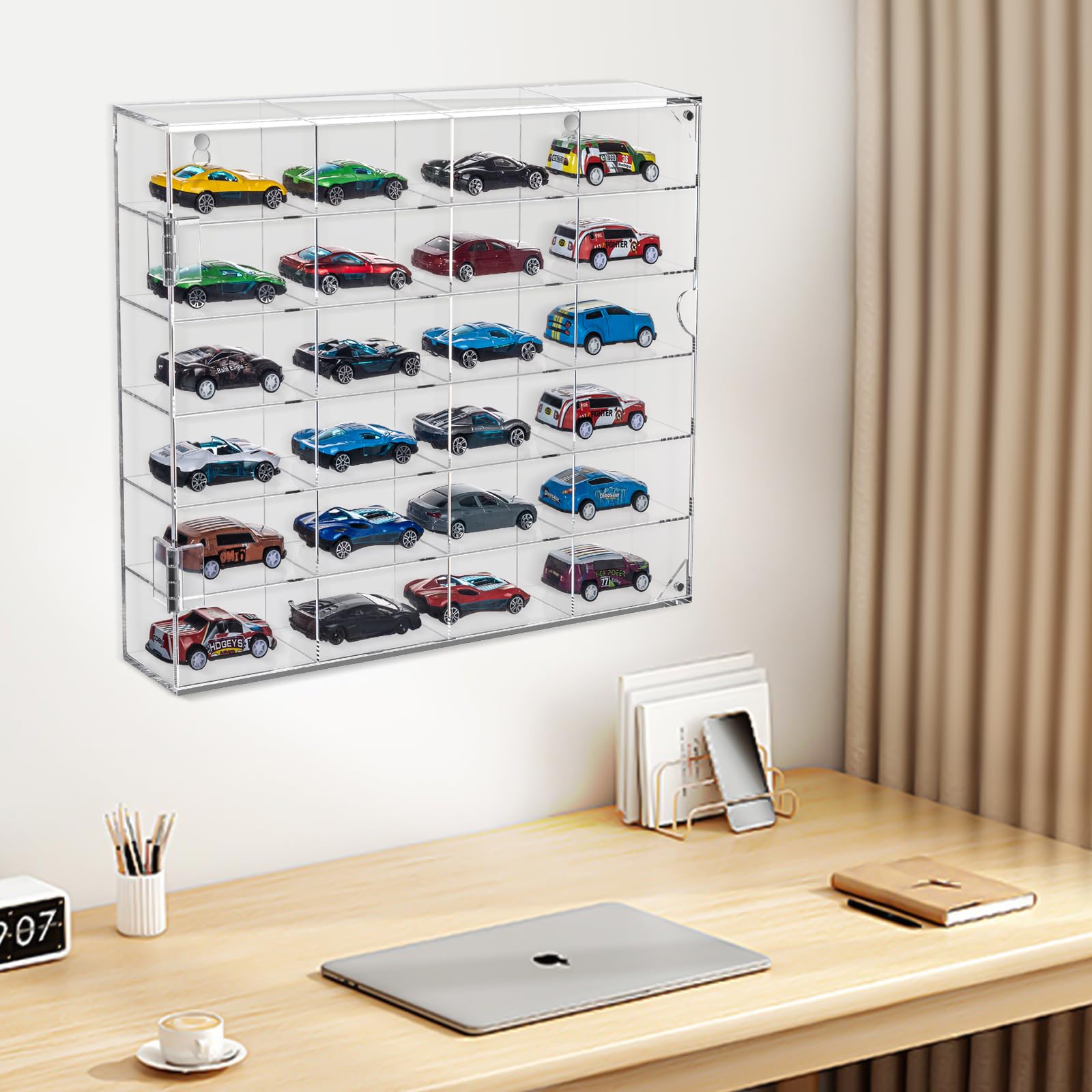 Hot Wheels Storage Case Qtmnekly 10Pcs Clear Acrylic Display Case For ...