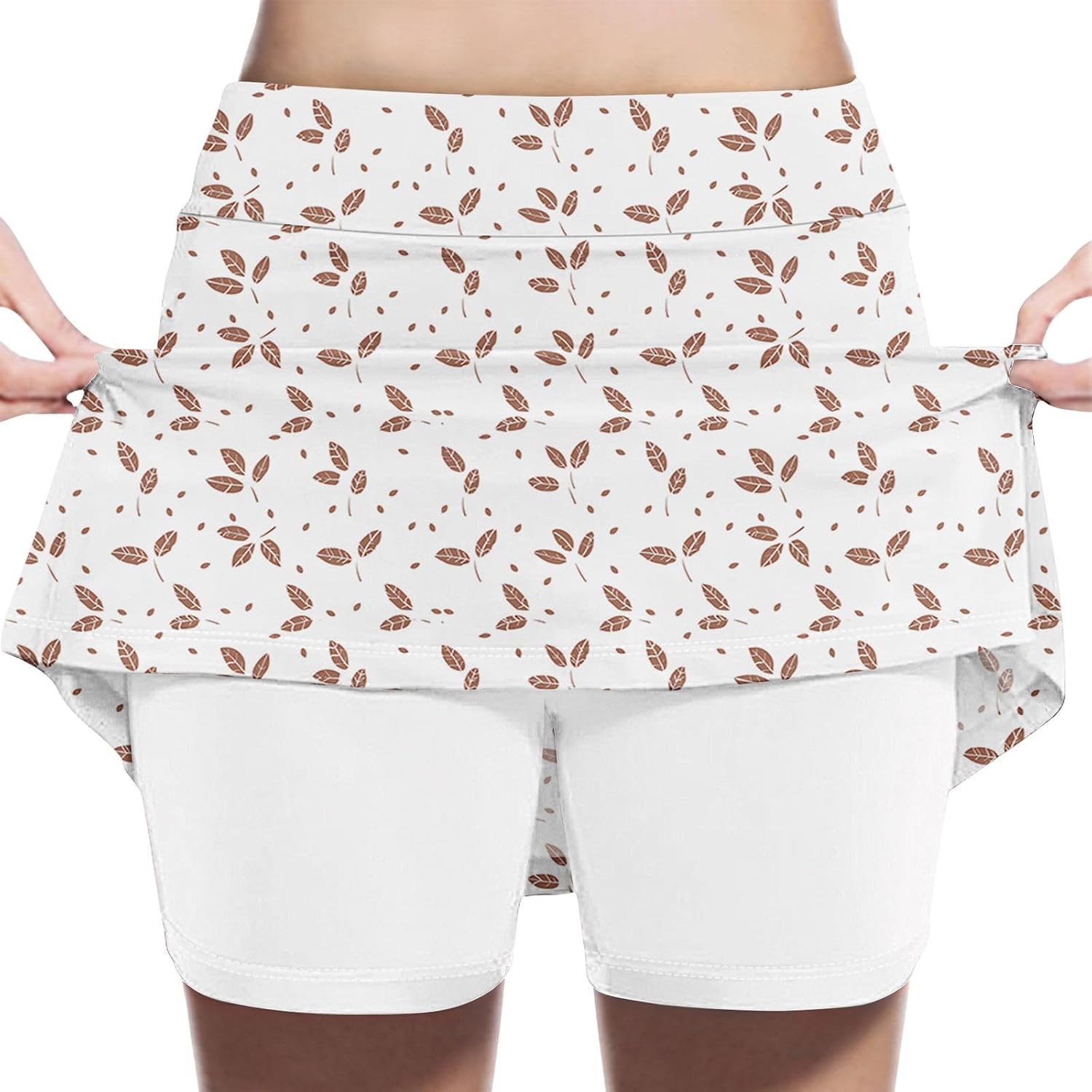 Girls Athletic Skort High Waisted Tennis Skirt Built in Shorts Golf Running Active Print Stretchy for Teen Girls