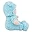 June Garden 12 Sweet Dolly Fuzzy - Stuffed Ultra Soft Baby Bear Doll for Birth and Up - Removable Blue Outfit