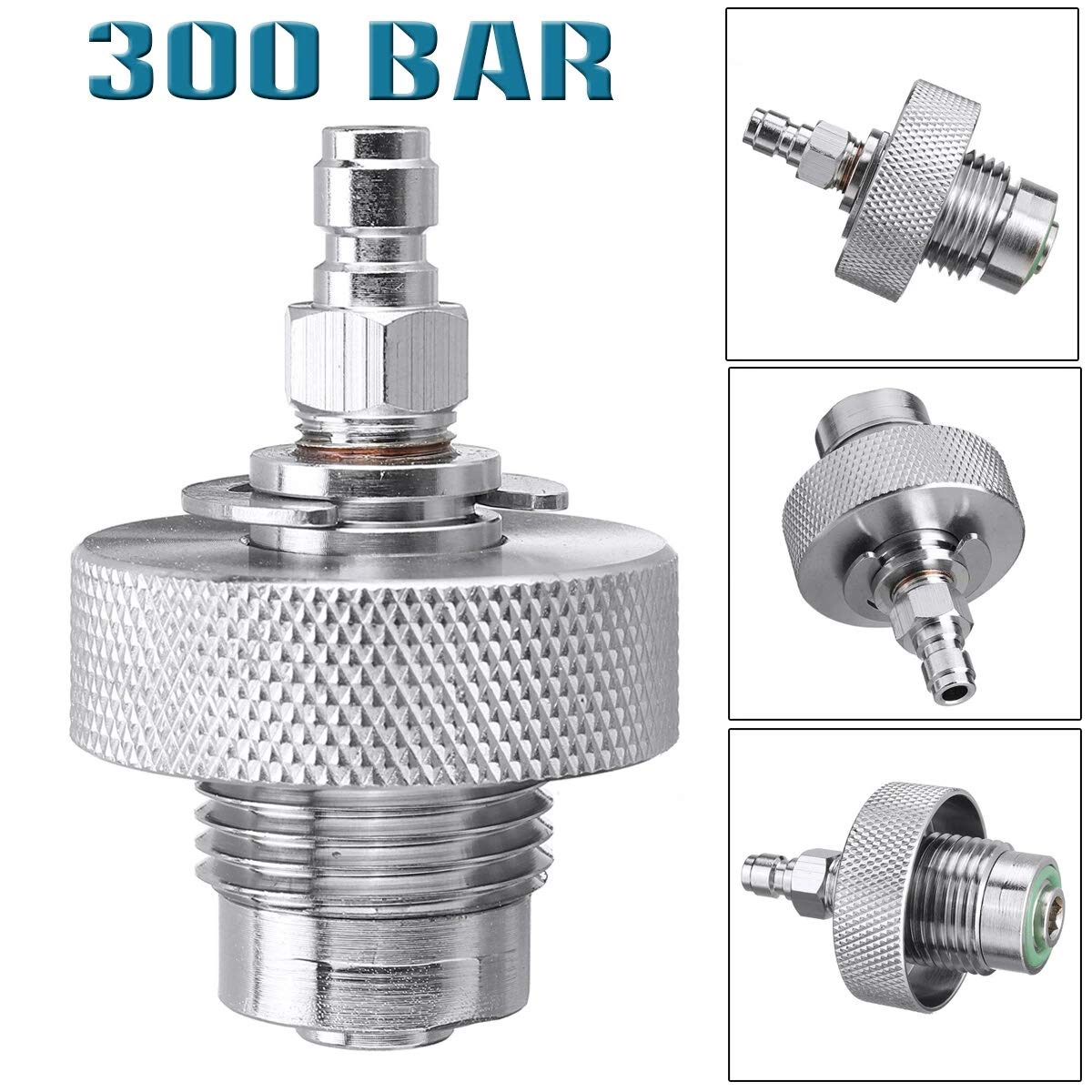 N /A Maschio/Femmina Acciaio Inox 300Bar Din Valvola Adattatore Di Riempimento Per Paintball Air Tool Air (01 #)