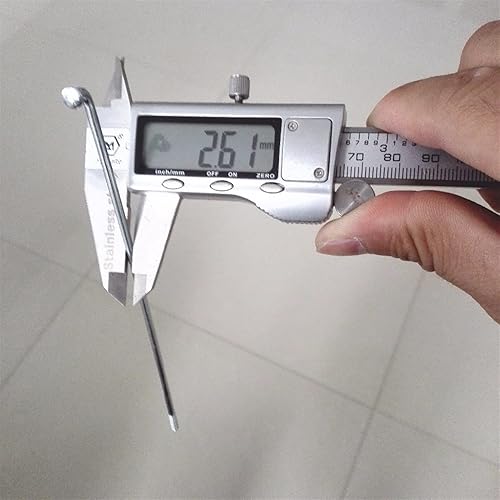 Miniatura 2 de TVLAR Radios de acero para bicicletaacero inoxidable, 37 piezas de 12 G de diámetro, 0.102in, material 45# acero J-Bend cuerpo cilíndrico, radios de