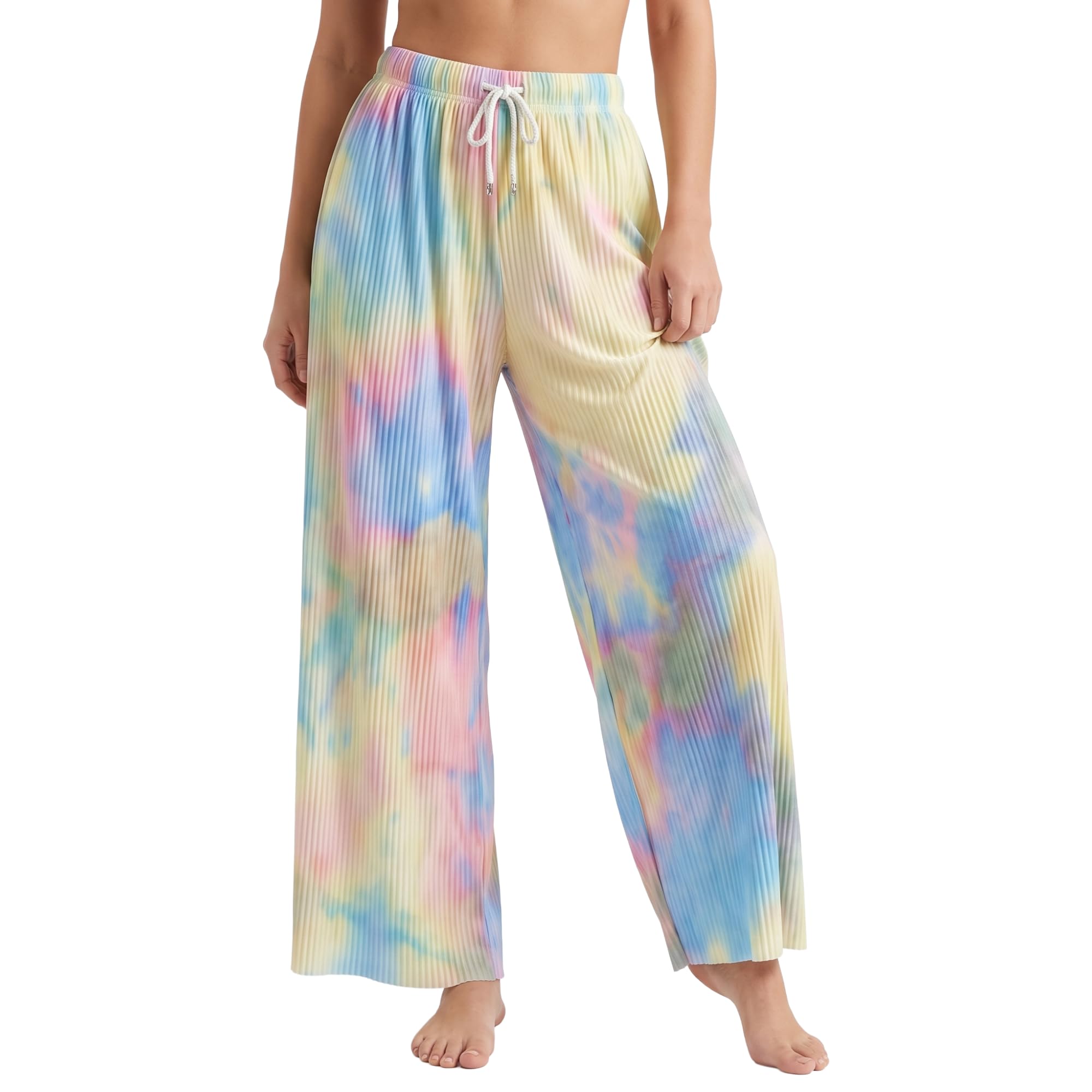 NEO NX Women's Tie-Dye Palazzo Pants, Wide Leg, Free Size, Waist 28-34 Inches-picture-15