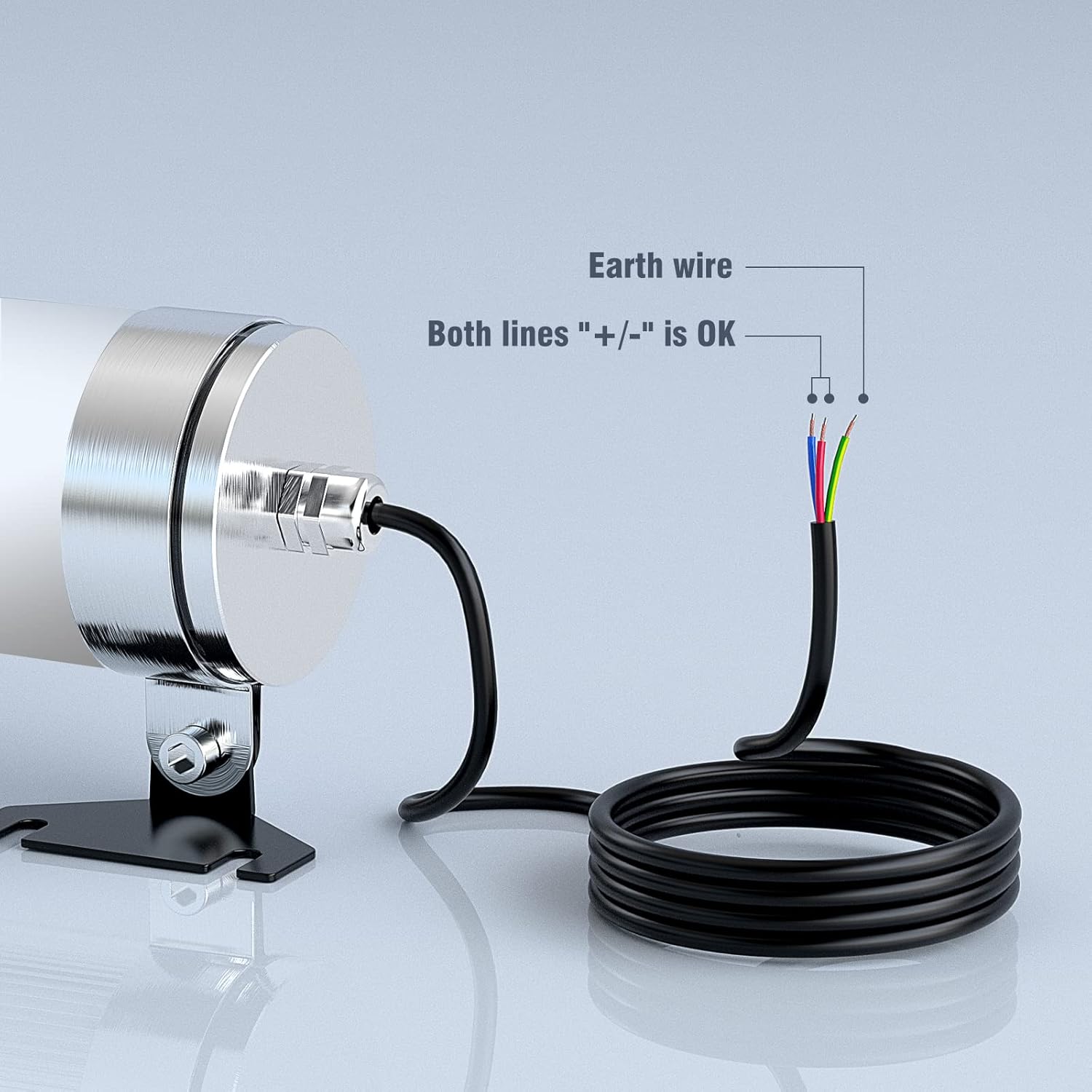 YouTeMei 20W Explosion Proof LED Machine Light, 110-220V IP68 Waterproof Workshop CNC Work Light