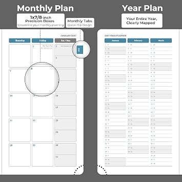 Weekly Monthly 2026-2027 Planner (July 26-Dec 27),6.5x3.75