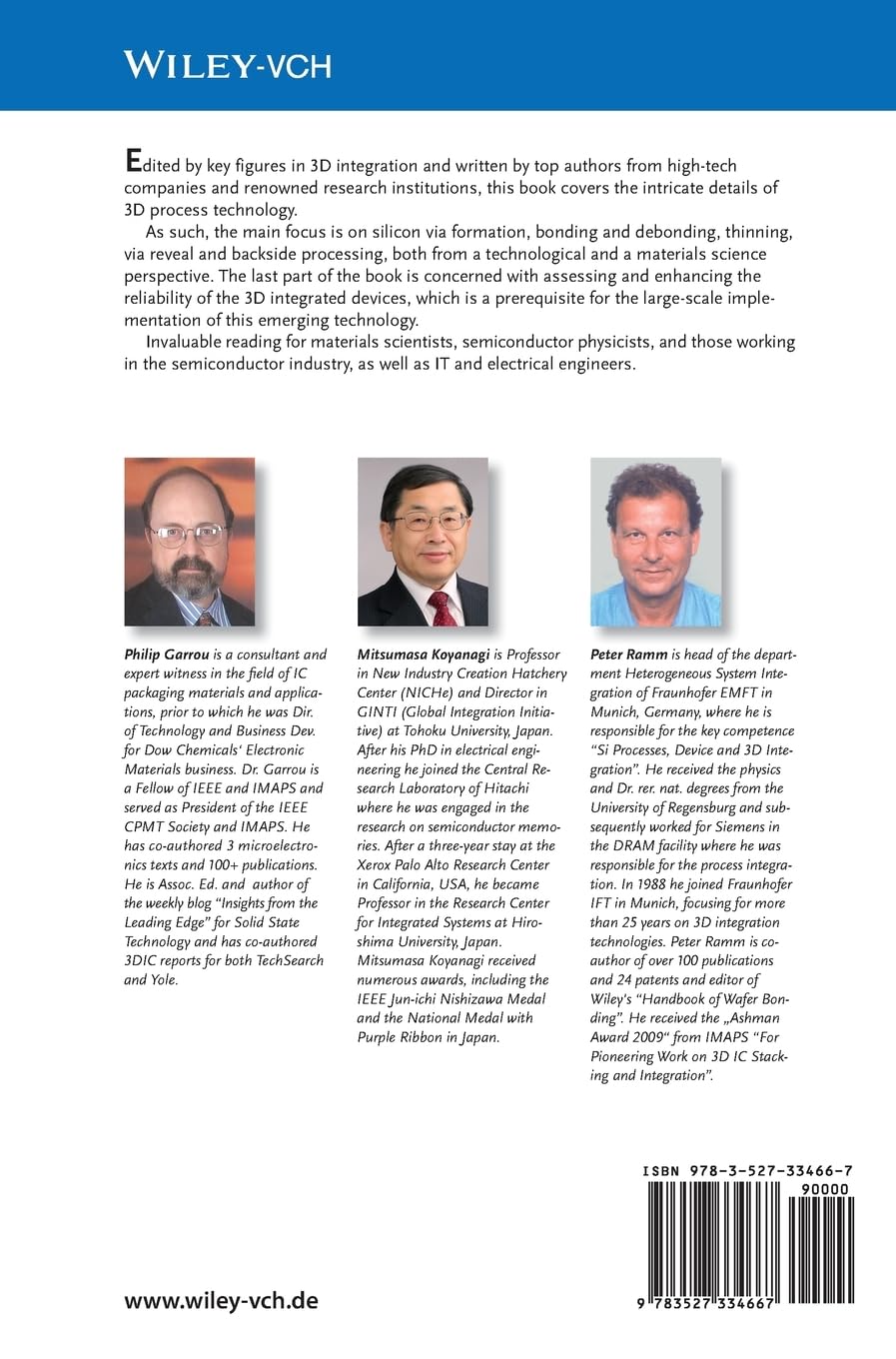 Handbook of 3D Integration: Volume 3: 3D Process Technology