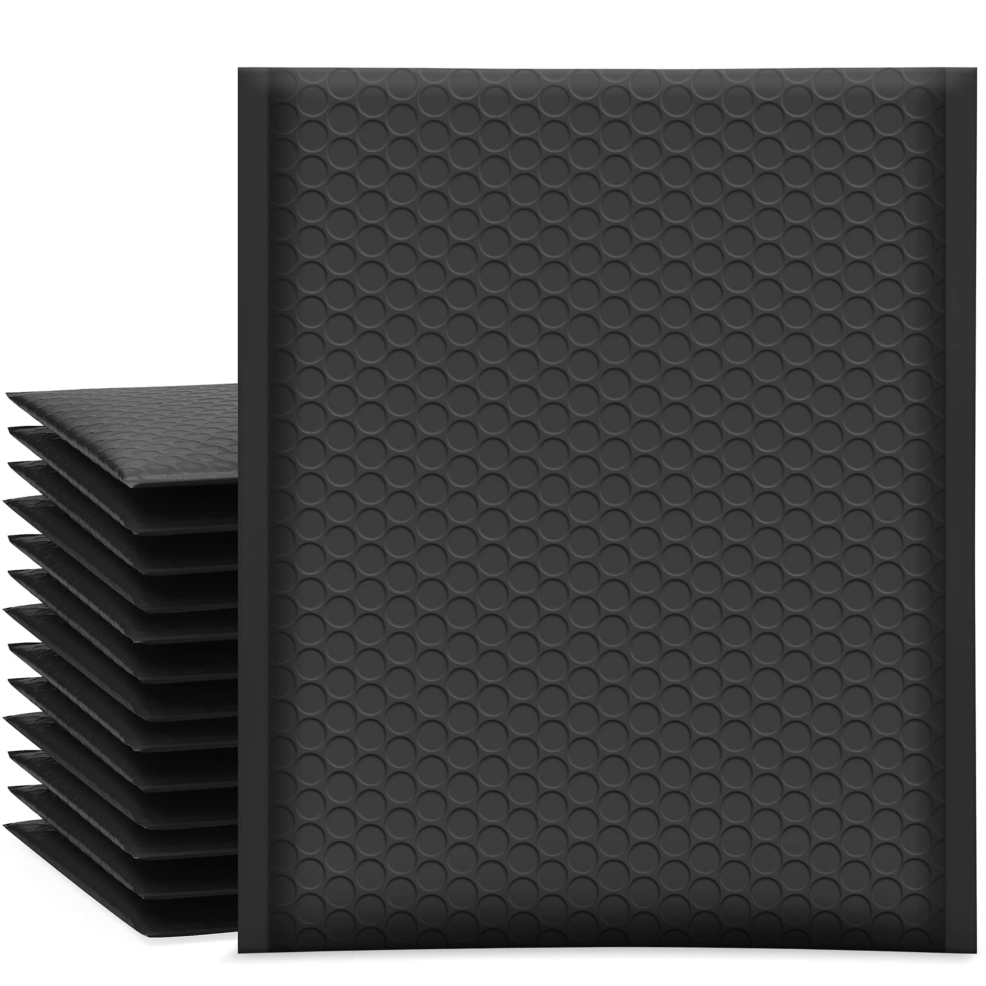 UCGOU #2 8.5x12 Black Poly Bubble Mailers Padded Envelopes Self Seal Mailing Envelopes Pack of 25