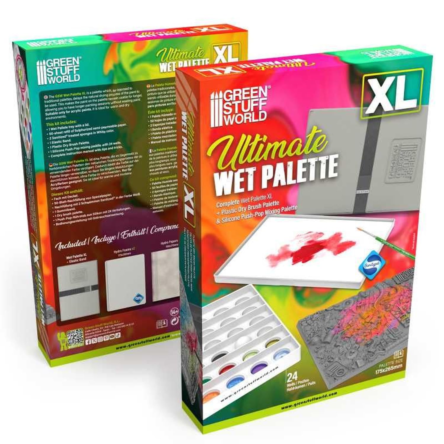 Greenstuff World Ultimate Wet Palette XL Modell Paint Tool GSWD-14161