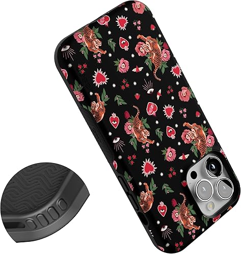 Miniatura 1124 de Casely Funda para iPhone 13 Pro Max Jardín dorado Floral de girasol amarillo Compatible con MagSafe Diseño protector audaz Jardín Dorado