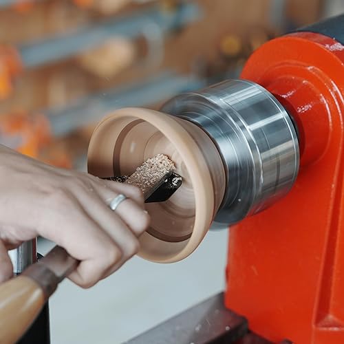 Miniatura 59 de Reposaherramientas de 6 pulgadas con 1 pulgada de diámetro, longitud total de 4 pulgadas, soporte de herramientas recto Woodlathe de barra redonda