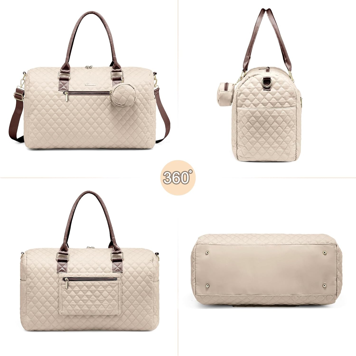 LOVEVOOK Diaper Bag Tote with Pacifier Case and Changing Pad, Large Capacity Mommy Bag for Hospital and Weekender Travel, Functional Baby Bags Newborn Baby Essential - Image 7