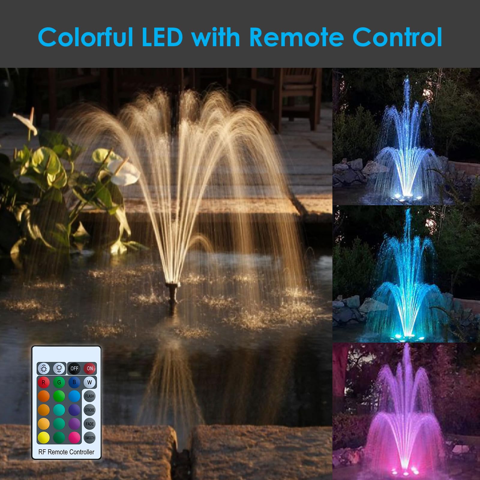 AquaMiracle U - V Light Bulb For Upgrade Of Pond Filter Fountain Kit With 10ft Power Cord – For Models MF1500/2000/3000