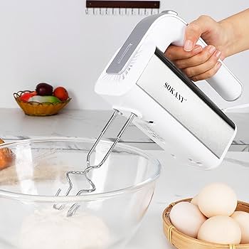 300w Full Stainless Steel Egg Whisk,Powerful Egg Beater Dough Mixer