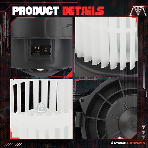 Miniatura 4 de MAYASAF 700285 Conjunto de motor de ventilador HVAC con jaula de ventilador para Nissan 2012 2013 2014 2015 2016 2017 2018 2019 Versa, para Versa