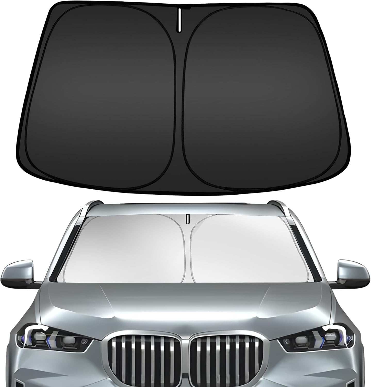 ARISMOTOR Windshield Sun Shade for BMW X5 2019-2025 2026, Custom Fit Foldable Front Window Sunshade Sun Visor Protector, Block UV Rays Keep Your Car Cooler