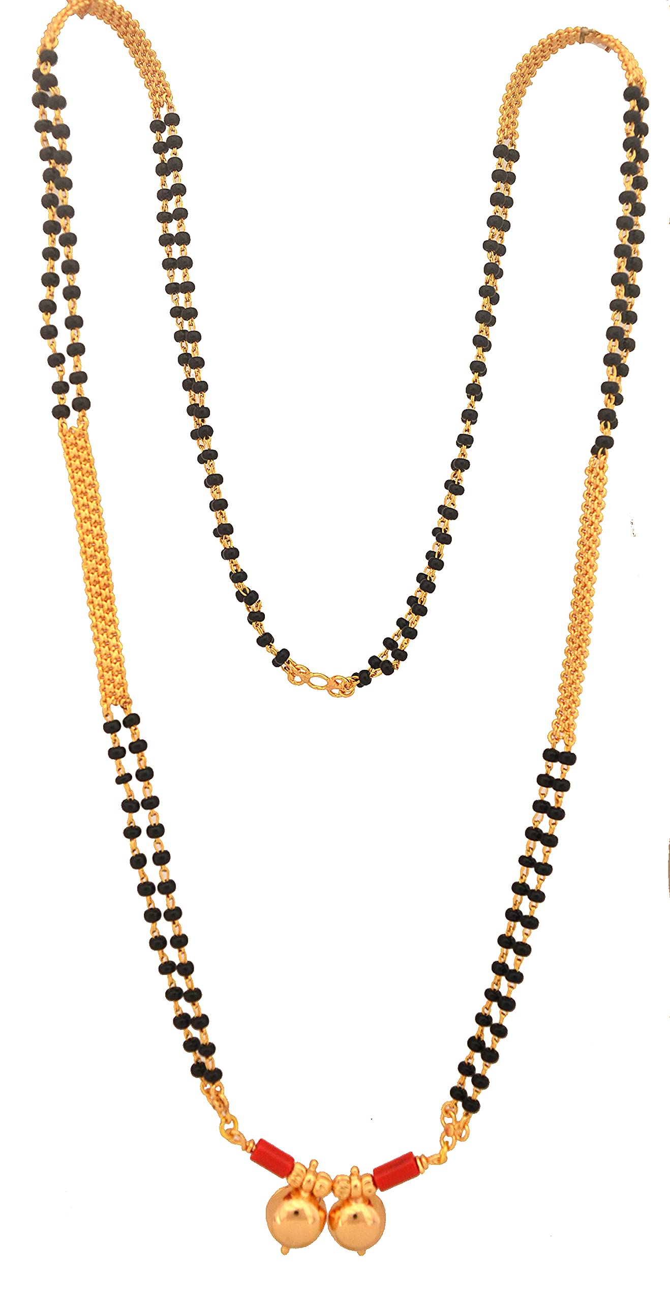 Radhas Creations golden - gold plated copper long 30 inch Mangalsutra No.883 for women (B098MSJ938) Amazon Price History, Amazon Price Tracker