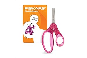 Fiskars 5" Blunt-Tip Glitter Scissors: Perfect for School and Crafting