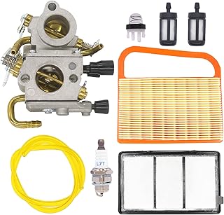 NIMTEK Carburetor with Air Filter Fuel Filter Spark Plug Tune Up kit for ZAMA C1Q-S118 STIHL Concrete Cut-Off Saw TS410 TS410Z TS420 TS420Z # 4238 140 4401