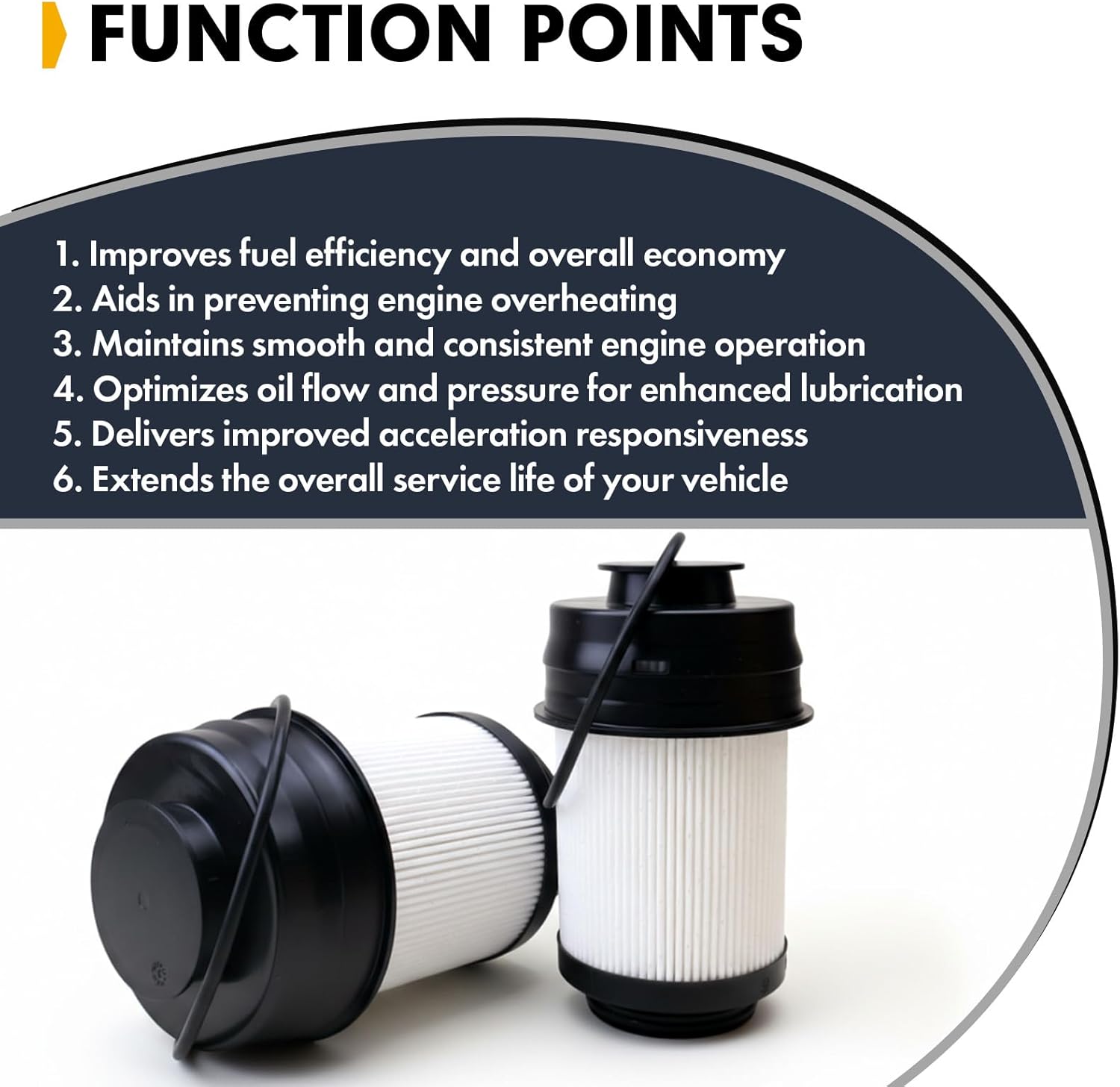 68677800AA Fuel Filter Water Separator Compatible with 2025 2026 Dodge Ram 2500 3500 4500 5500 6.7L Cummins Turbo Diesel Engines