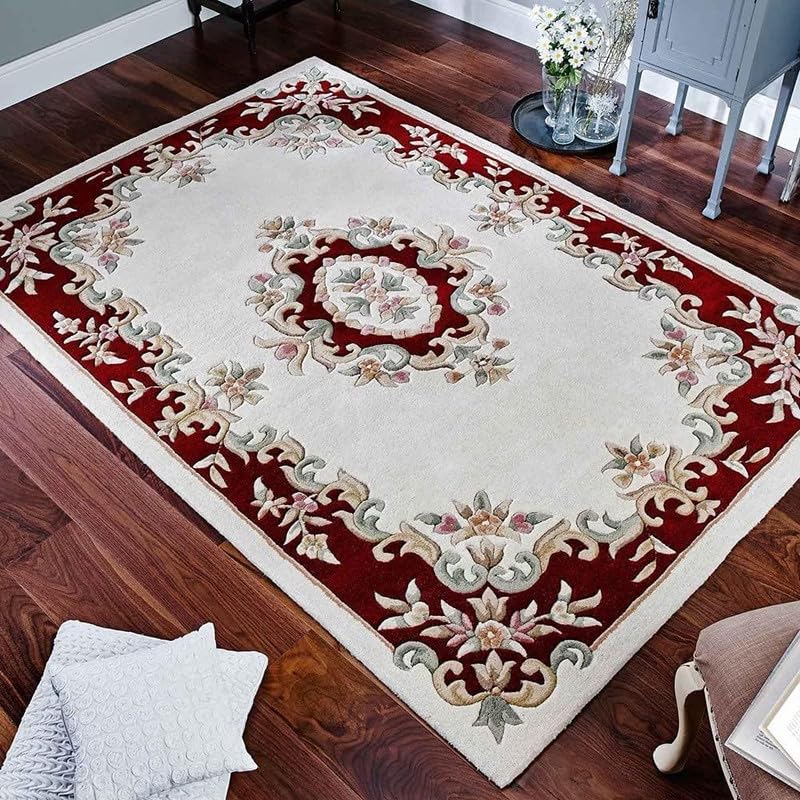 Brand Vintage Collection of Export Quality (Classical) Woollen Tuffted Carpets for Living Room Size 5 x 8 feet (150X240 cm) Multi-image-40
