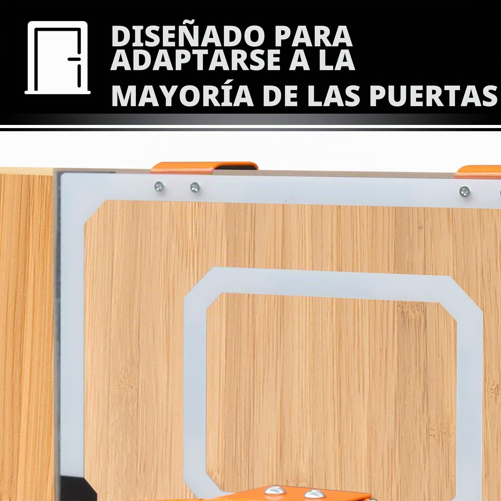 Aro de baloncesto montado en la pared, tablero transparente inastillable de 18 x 12 pulgadas, red para todo tipo de clima, juego de baloncesto para interiores y exteriores (incluye 1 pelota y