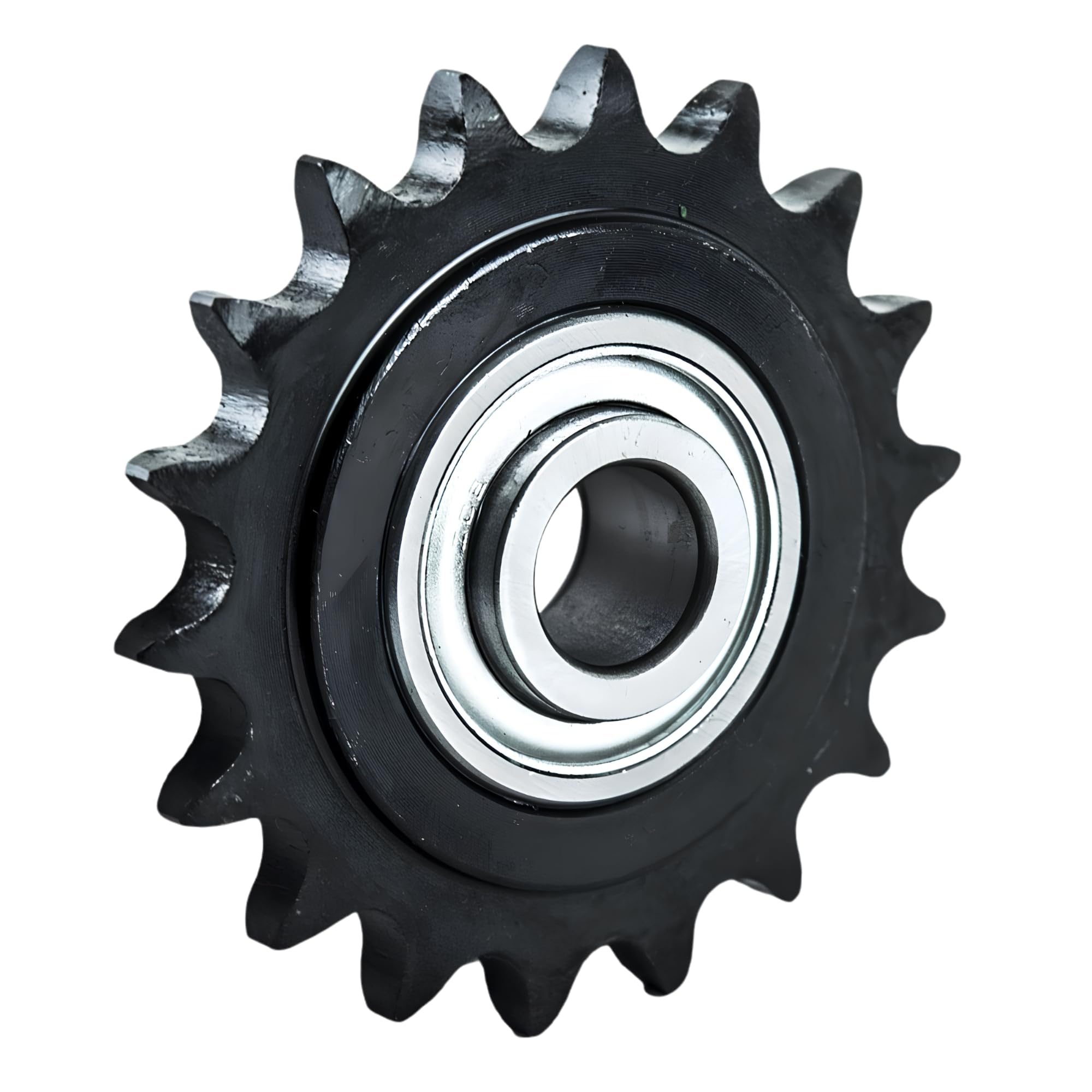 Jeremywell #40 Roller Chain Idler Sprocket, 18 Tooth, 5/8" Bore, Hardened Steel
