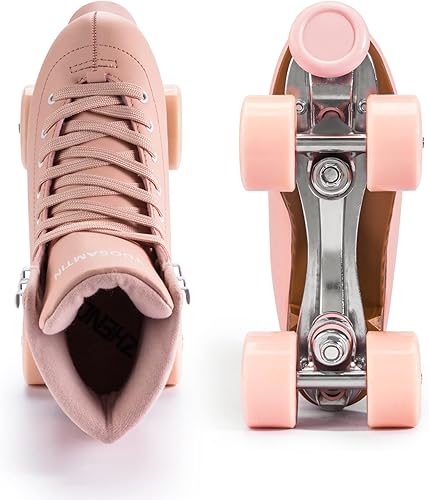 Miniatura 2 de Tuosamtin Patines de ruedas para mujeresjóvenes con topes ajustables en altura, patines retro para exteriores e interiores
