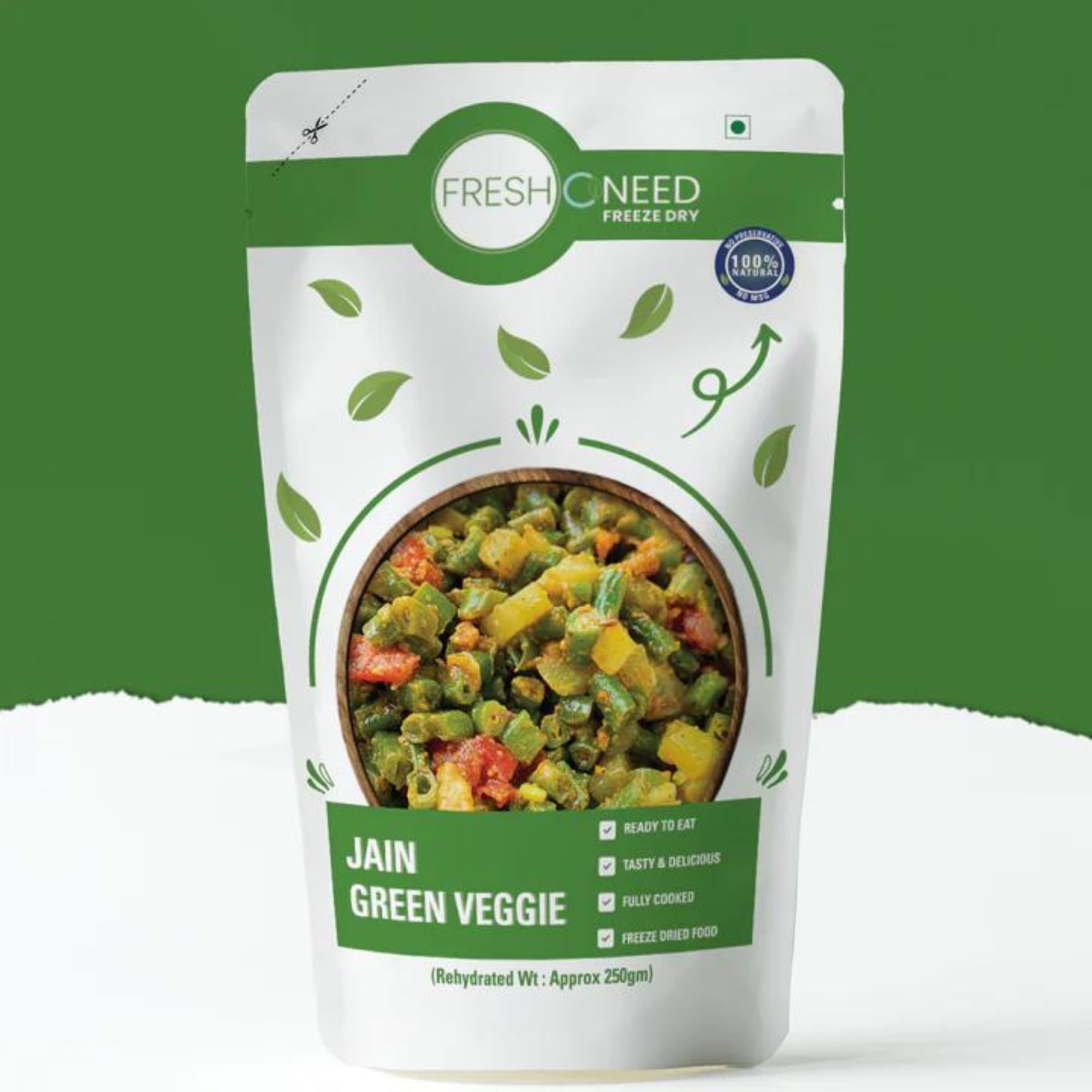 FreshOneed Jain Green Veggie, Freeze Dried, Ready to Eat, | Single Serving | 250gm. (B0DG2NWKCJ) Amazon Price History, Amazon Price Tracker