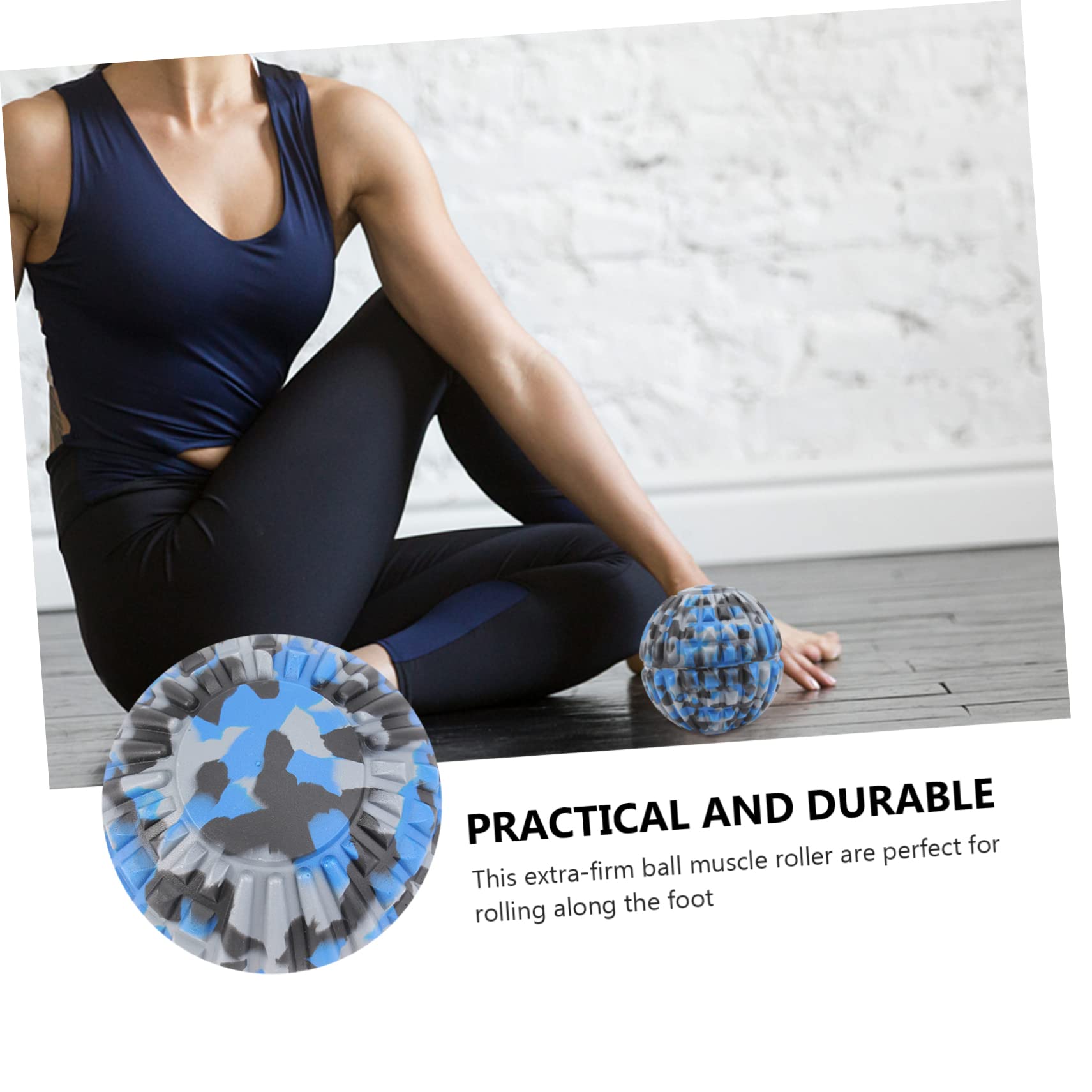 Beavorty Lot De 2 Rouleaux De Fitness Pour Massage Des Tissus Profonds Pour Le Yoga Sans Odeur Facile À Utiliser