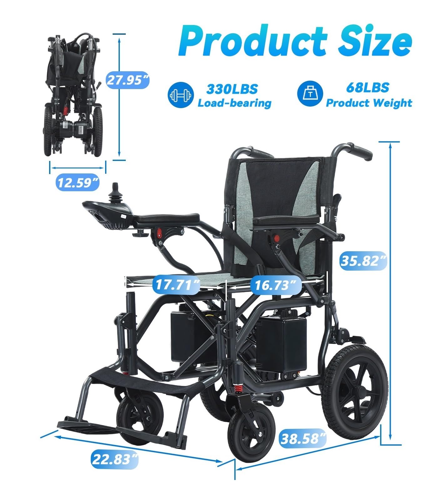 Sedia A Rotelle Elettrica For Anziani Scooter For Mobilità For Assistenza Domiciliare Leggero E Pieghevole For A For For Disabili Mobilità Confortevole Fluida