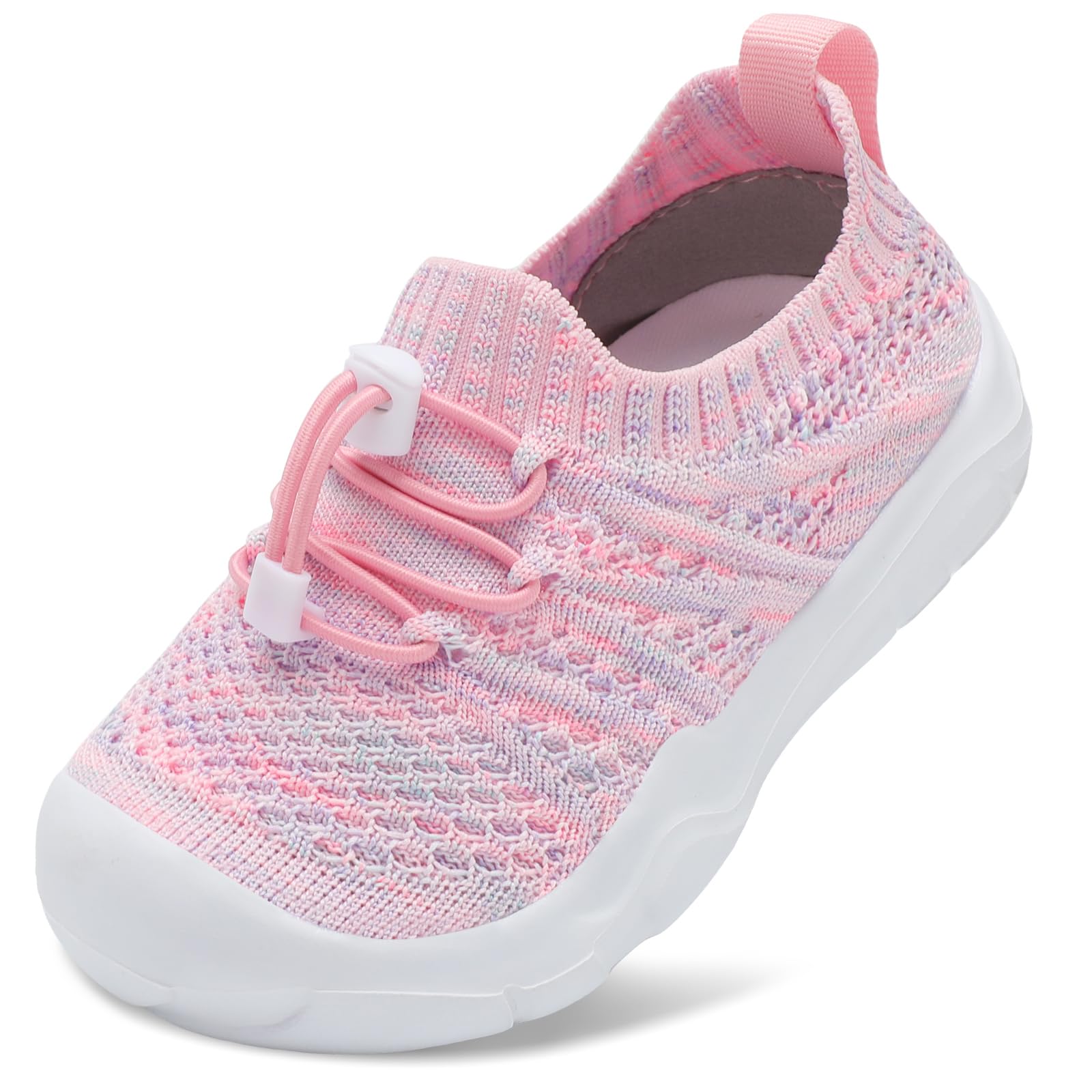 JOINFREE Toddler Shoes Boys Girls Wide Barefoot Shoes Slip On Sneakers for Toddler Kids Breathable Walking Shoes Lightweight Outdoor Tennis Shoes