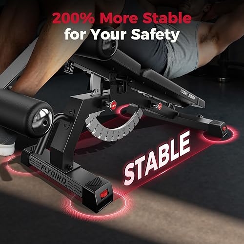 Miniatura 5 de FLYBIRD Strength Training Bench for Home Gym, Adjustable Weight Bench can be Folded for StorageVertical Storage, Space-Saving Workout Bench