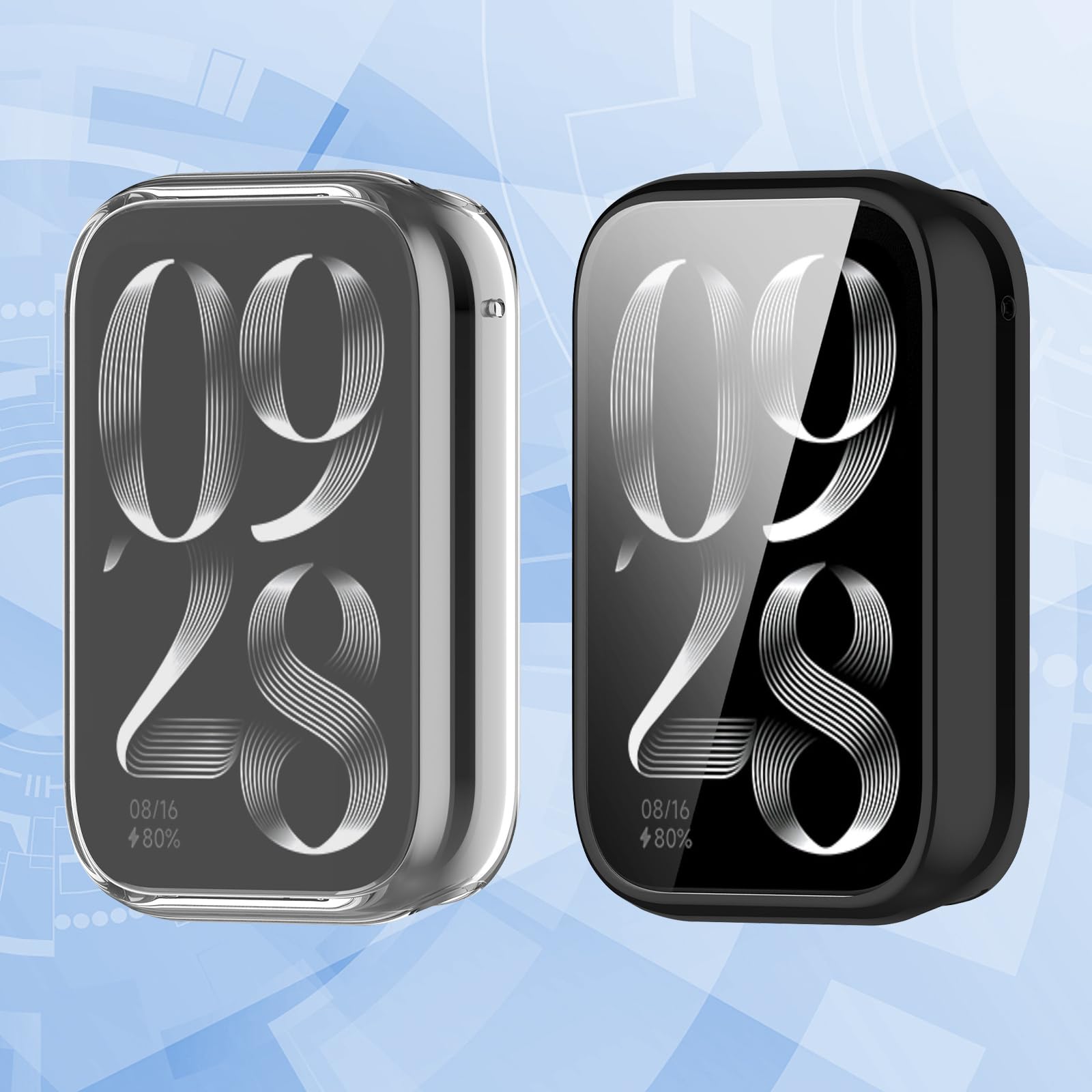 Housse De Protection TPU Transparente Pour Xiaomi Mi Band 8 PRO - Écran Complet - Silicone