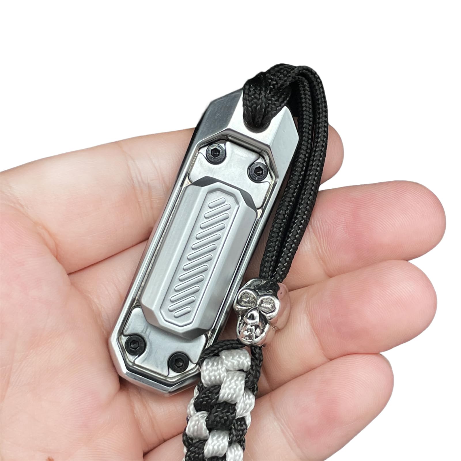 Amazon | EDC Fidget Push Slider 大人の金属フィジェットトイシルバー