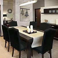 Vista 232 de Juego de 6 fundas elásticas para sillas de comedor, extraíbles y lavables, para sillas de comedor, hotel, ceremonia