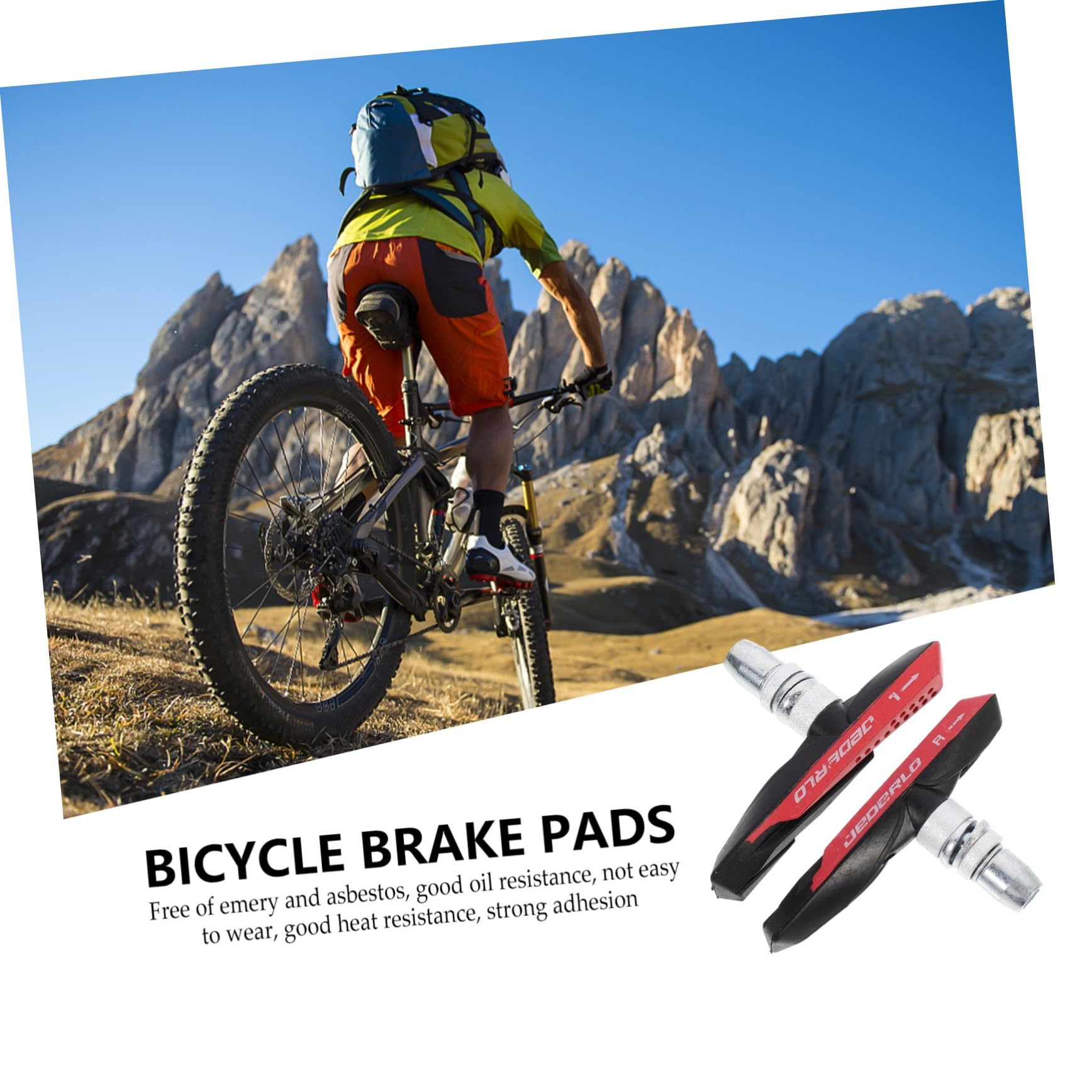 SUPVOX Plaquettes De Frein De Vélo Plaquettes De Frein Cantilever Blocs De Frein De Vélo Excersize Plaquettes De Frein De Route pour Vélo Chaussures De Frein Universelles Plaquettes De