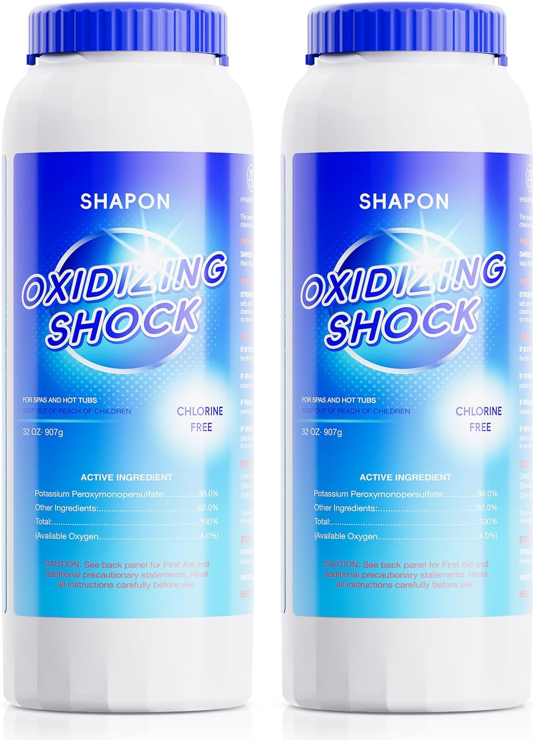 32 Oz Non-Chlorine Hot Tubs Shock, Spa Oxidizer for Clean Water (2 Pack)