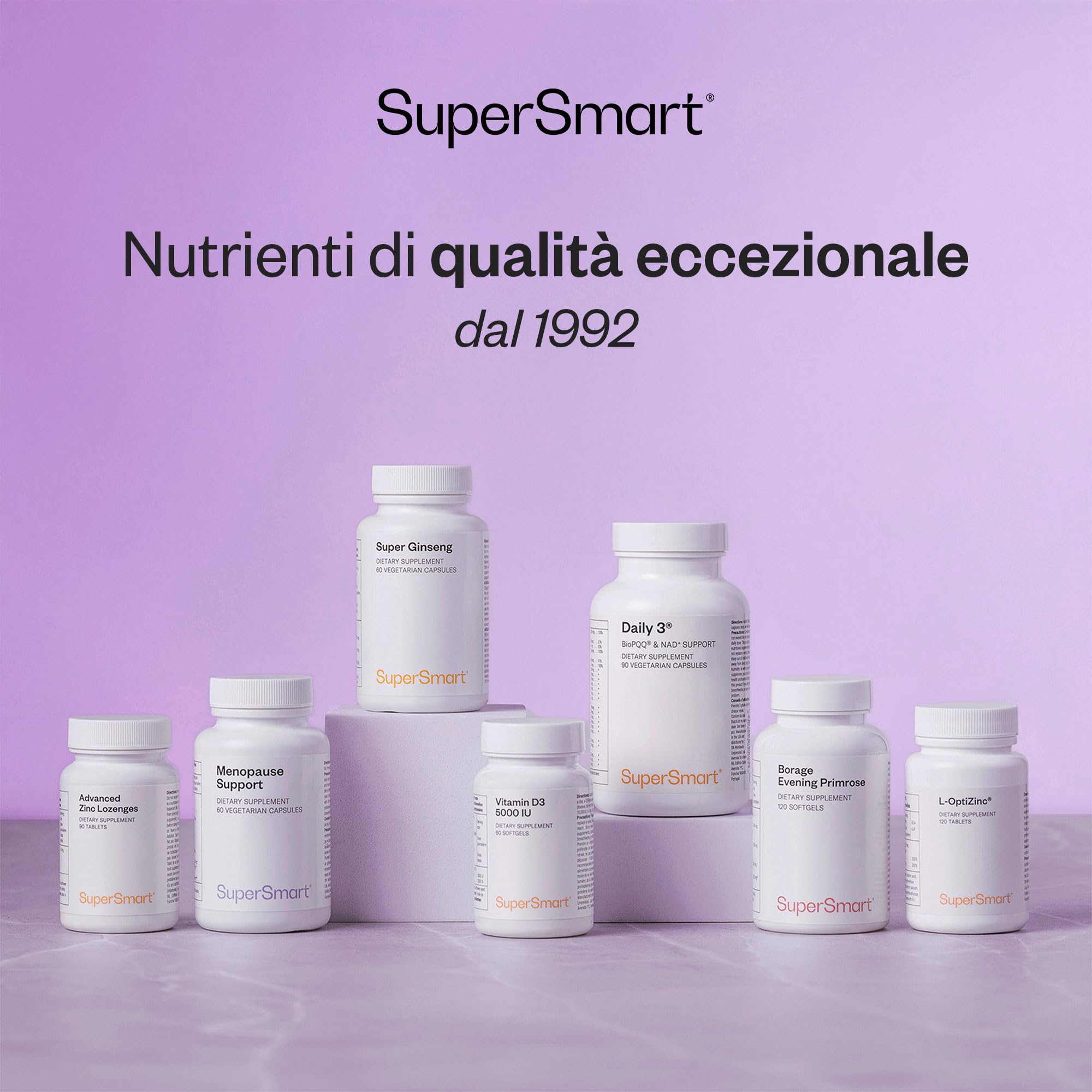 Centella Asiatica - Erba della tigre - Supporta il benessere mentale e riduce lo stress - Contribuisce al corretto funzionamento del sistema immunitario - Vegano - Senza glutine - Supersmart
