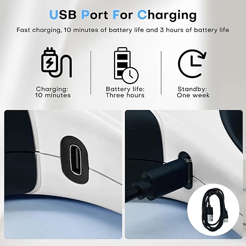 Miniatura 4 de Correa retráctil para perro con cable a prueba de mordeduras y linterna LED, correa de perro resistente de 16 pies, adecuada para perros