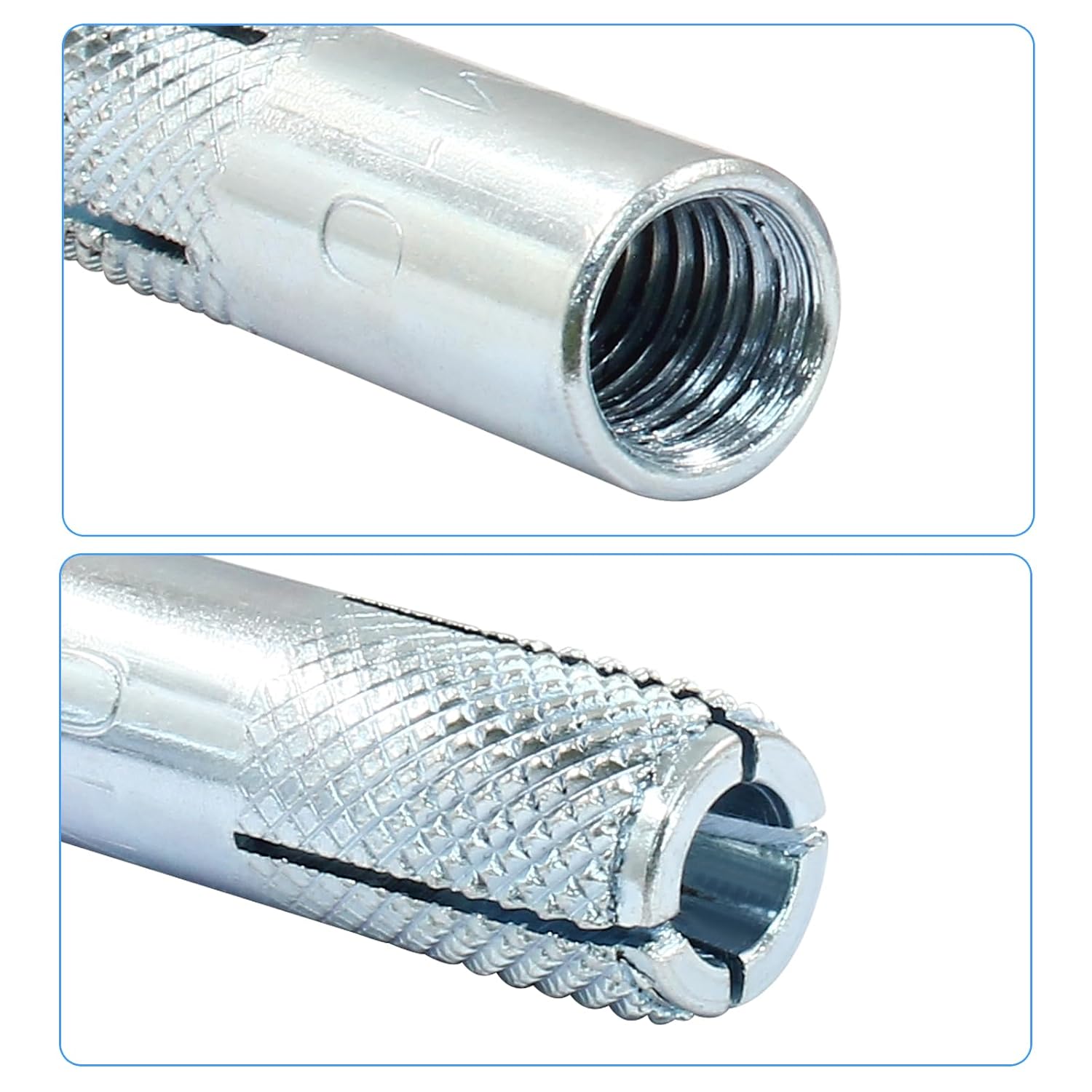 Drop in Anchors, M10 x 40mm, 8 Pcs