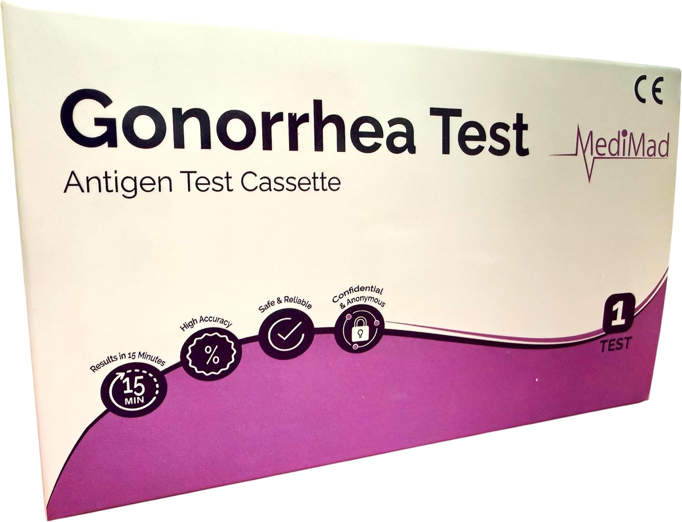 Gonorrhea Test (Male or Female) Pro GP Swab Tests STI STD Kit Test CE