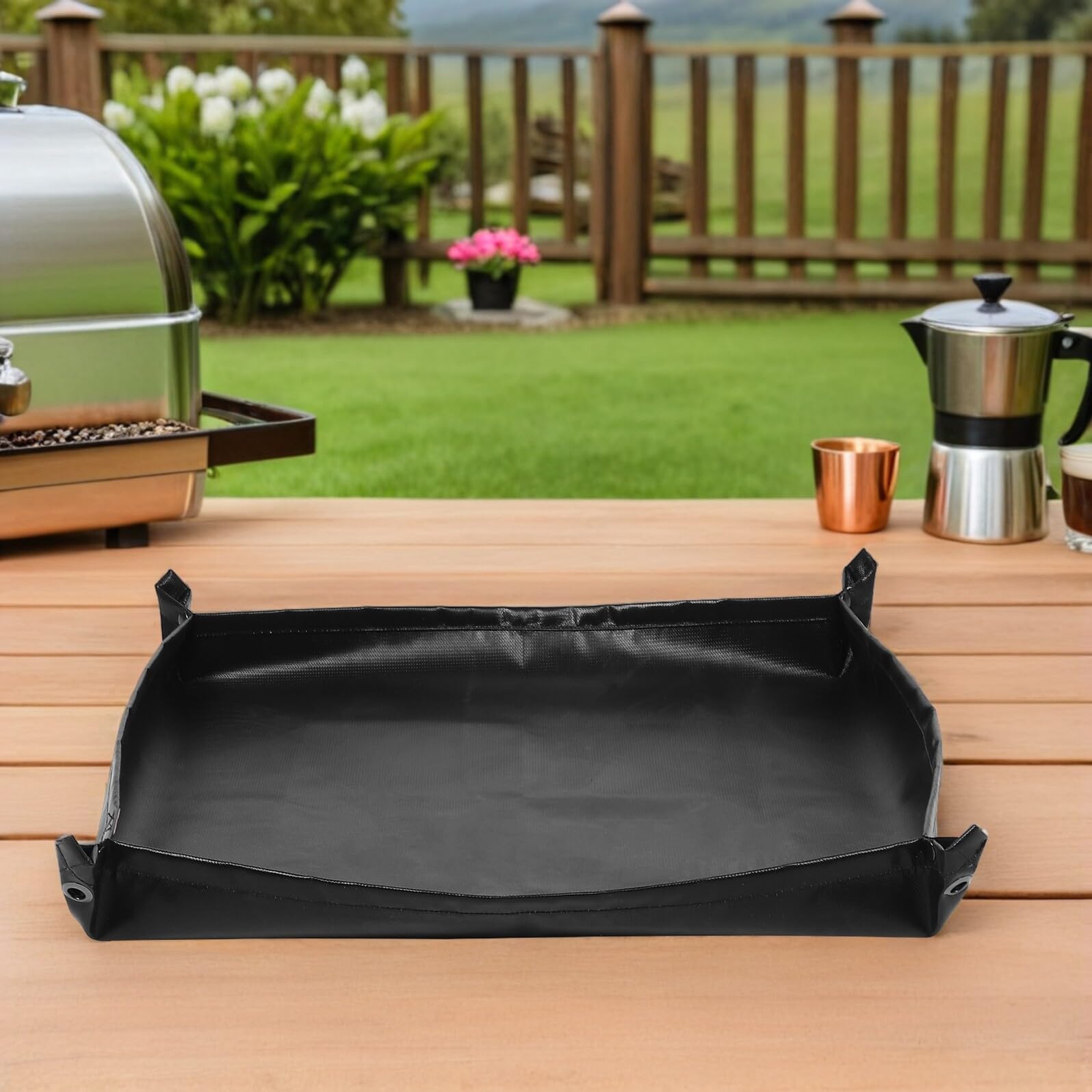 Tappetino Ignifugo in Silicone per Barbecue Resistente al Calore, Protezione per Terrazza e Patio, Tappetino per Griglia Esterno e Interno, per Campeggio e Protezione sotto