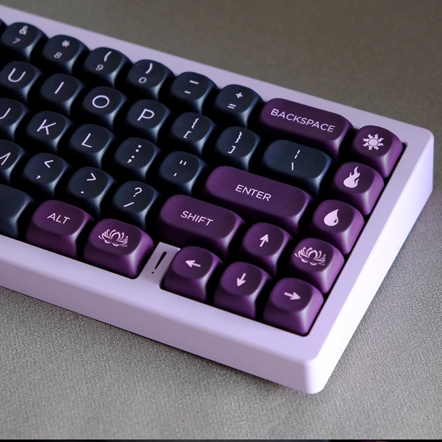 ZXMICYFA PBT Keycaps, 126 Keys Custom Keycaps, Cute Dye