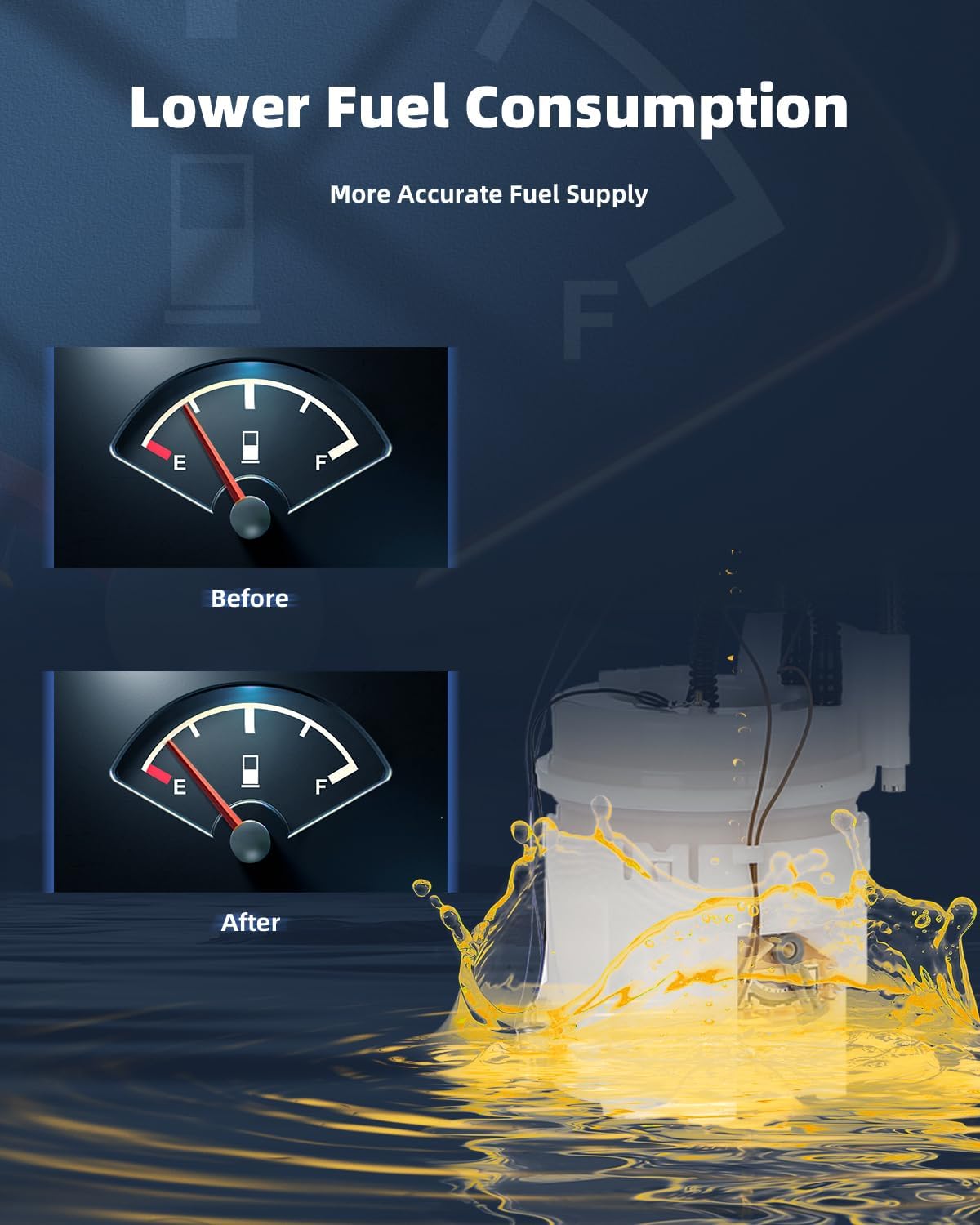 ECCPP Fuel Pump Replacement FG2317 Compatible with Nissan ARMADA 2017-2019,for Land Rover DISCOVERY SPORT 2015-2019